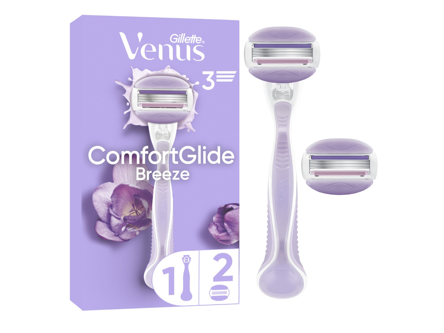 Станок жіночий Gillette Venus ComfortGlide Breeze з 2 змінними картриджами (7702018886166) — фото 1