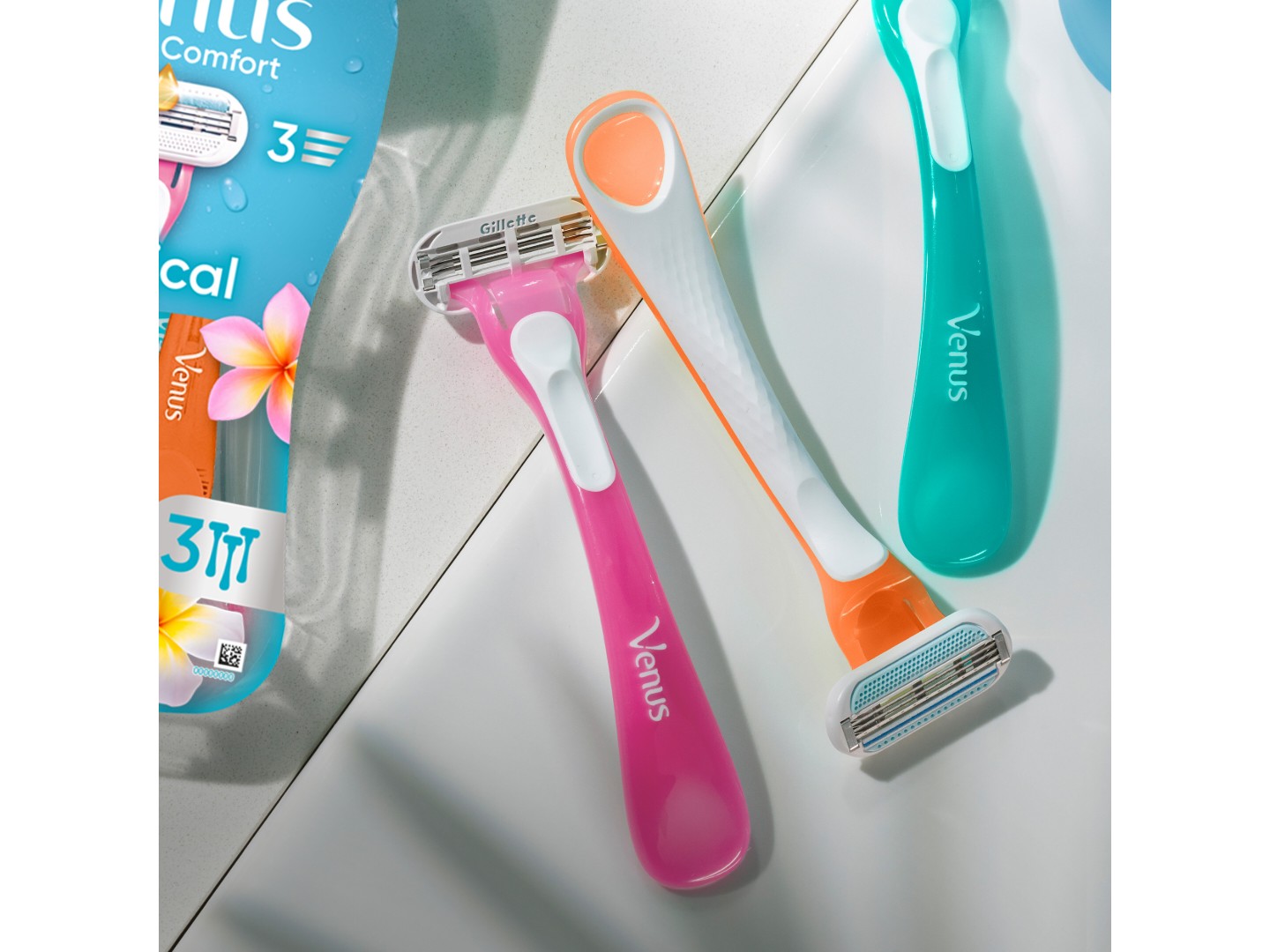 Станок жіночий одноразовий Gillette Venus Tropical (7702018426263) — фото 2