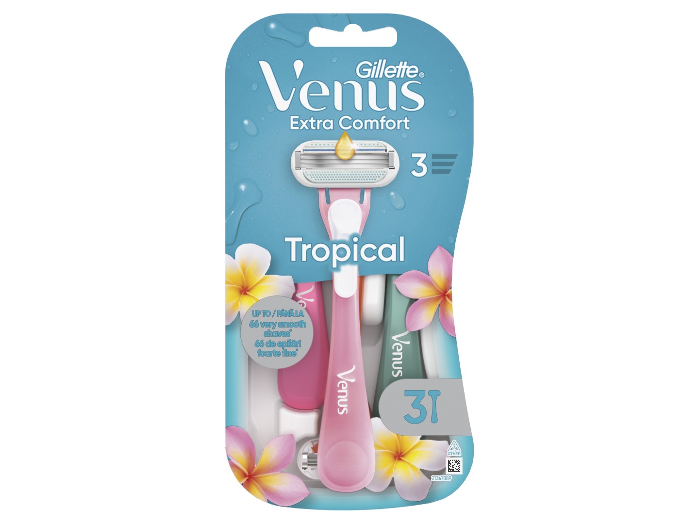 Станок жіночий одноразовий Gillette Venus Tropical (7702018426263) — фото 1
