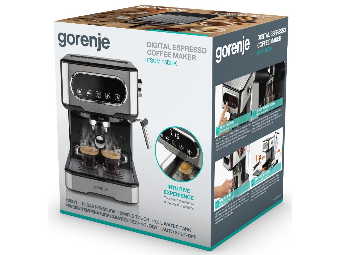 Кавоварка ріжкова Gorenje ESCM15DBK — фото 5