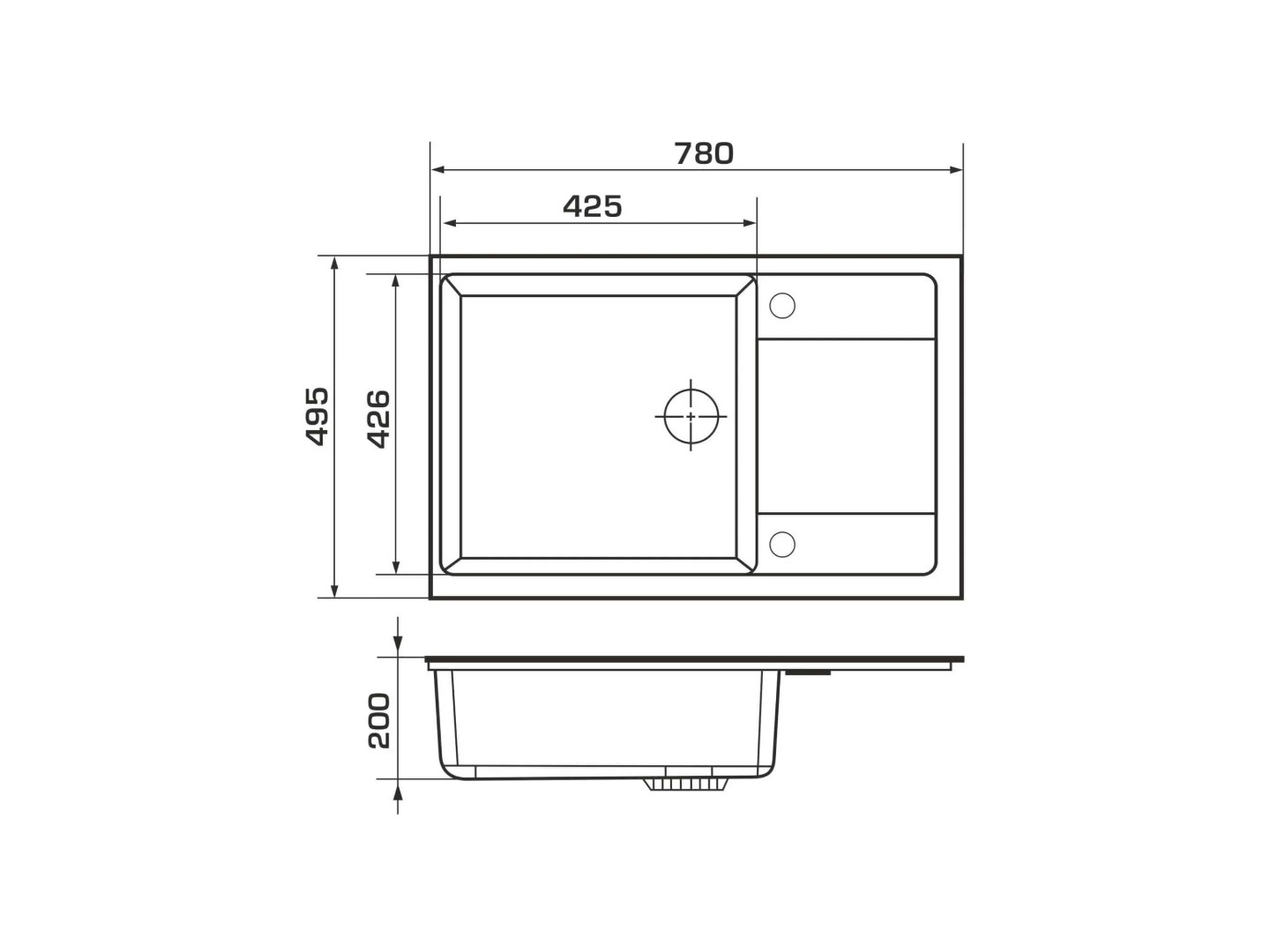Мийка кухонна GRANADO Alicante Ivory — фото 8