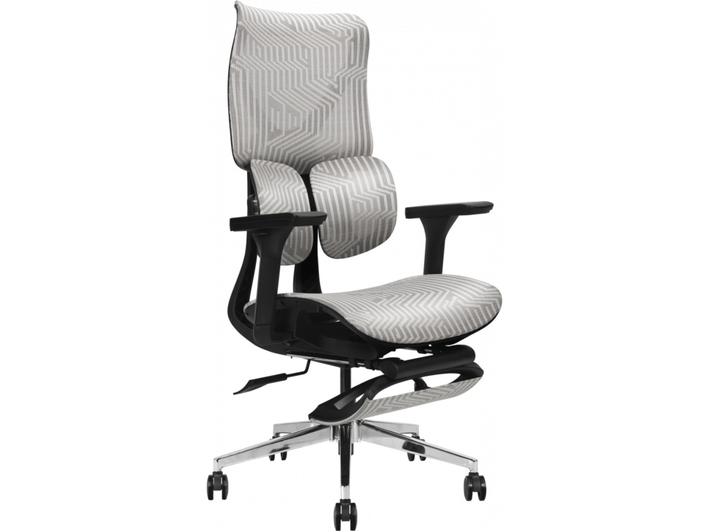 Крісло офісне GT Racer B-3002 Black/Light Gray — фото 1