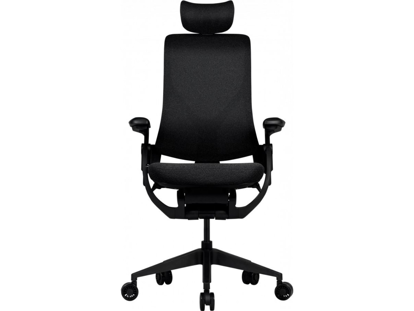 Крісло офісне GT Racer B-6314 Fabric Black/Black — фото 1