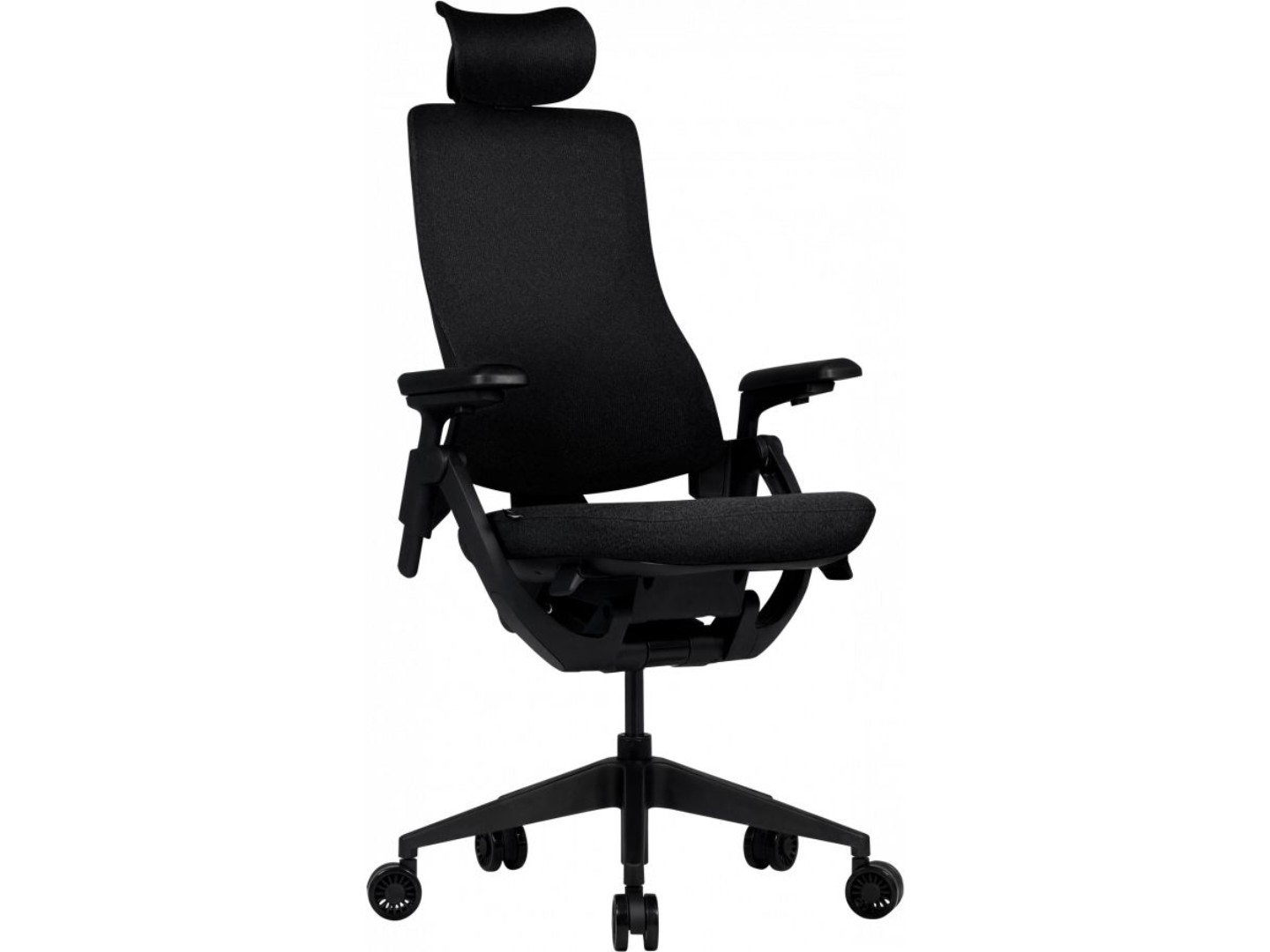 Крісло офісне GT Racer B-6314 Fabric Black/Black — фото 2