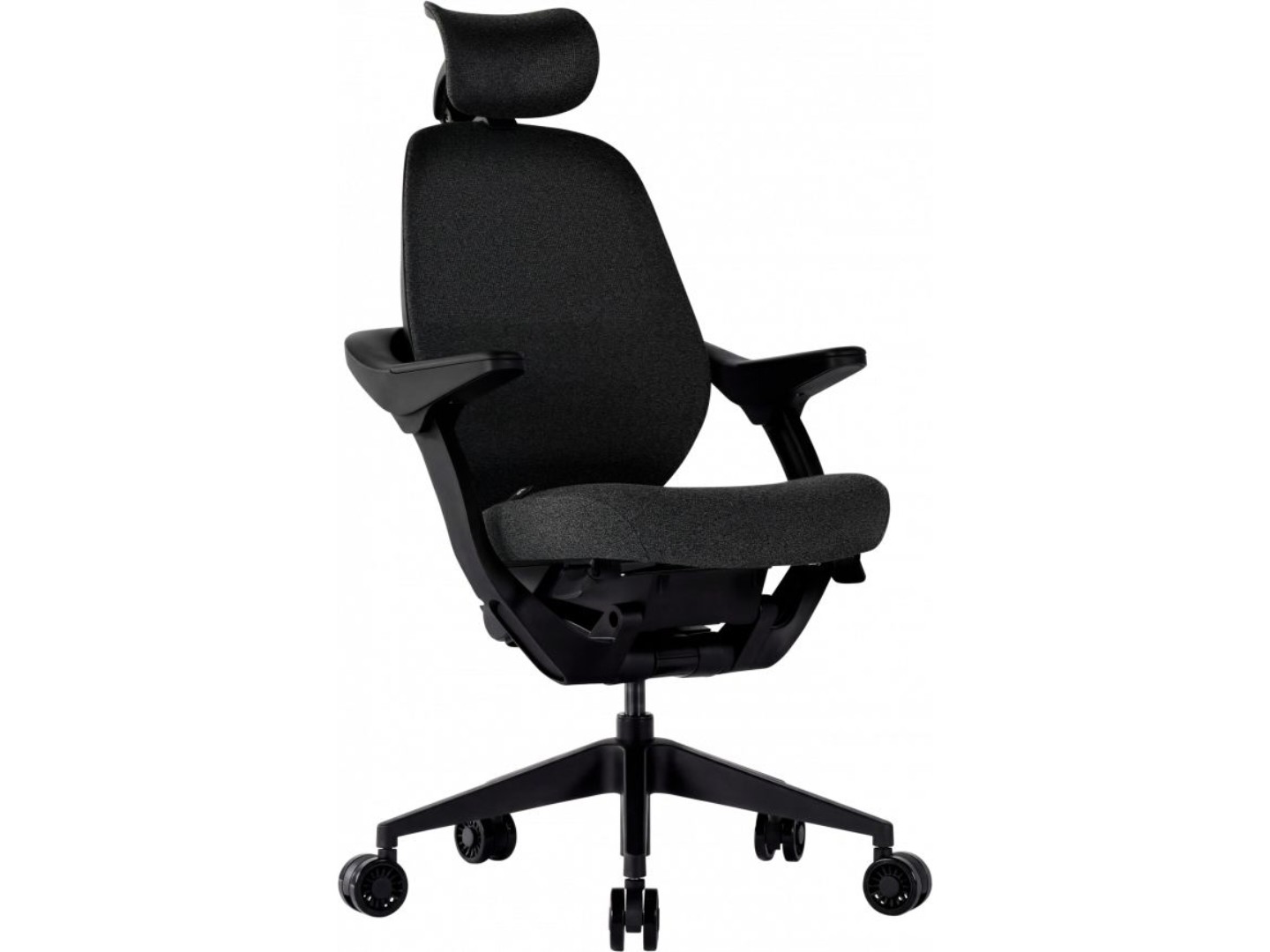 Крісло офісне GT Racer B-6333 Fabric Dark Gray/Black — фото 2