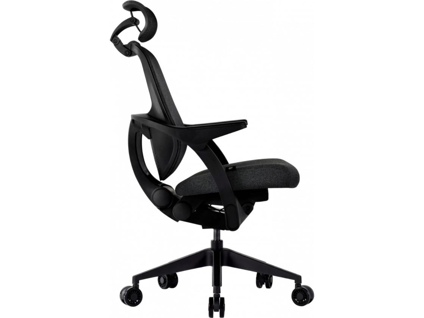 Крісло офісне GT Racer B-6333 Fabric Dark Gray/Black — фото 3