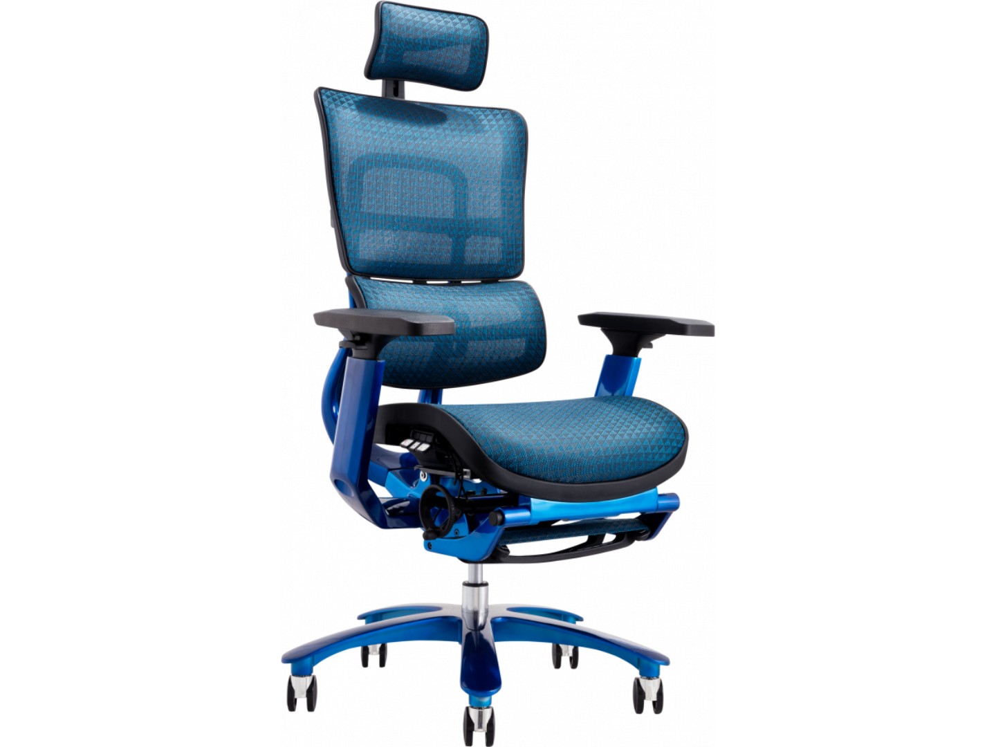 Крісло офісне GT Racer X-815L Black/Blue (W-85) — фото 1
