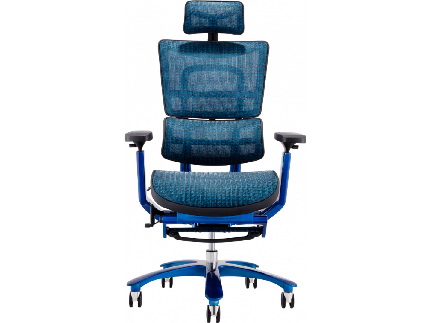 Крісло офісне GT Racer X-815L Black/Blue (W-85) — фото 3