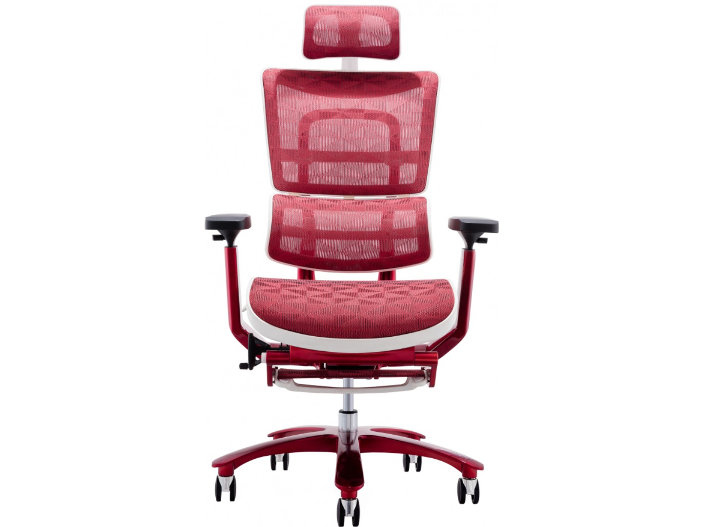 Крісло офісне GT Racer X-815L White/Red (W-52) — фото 3