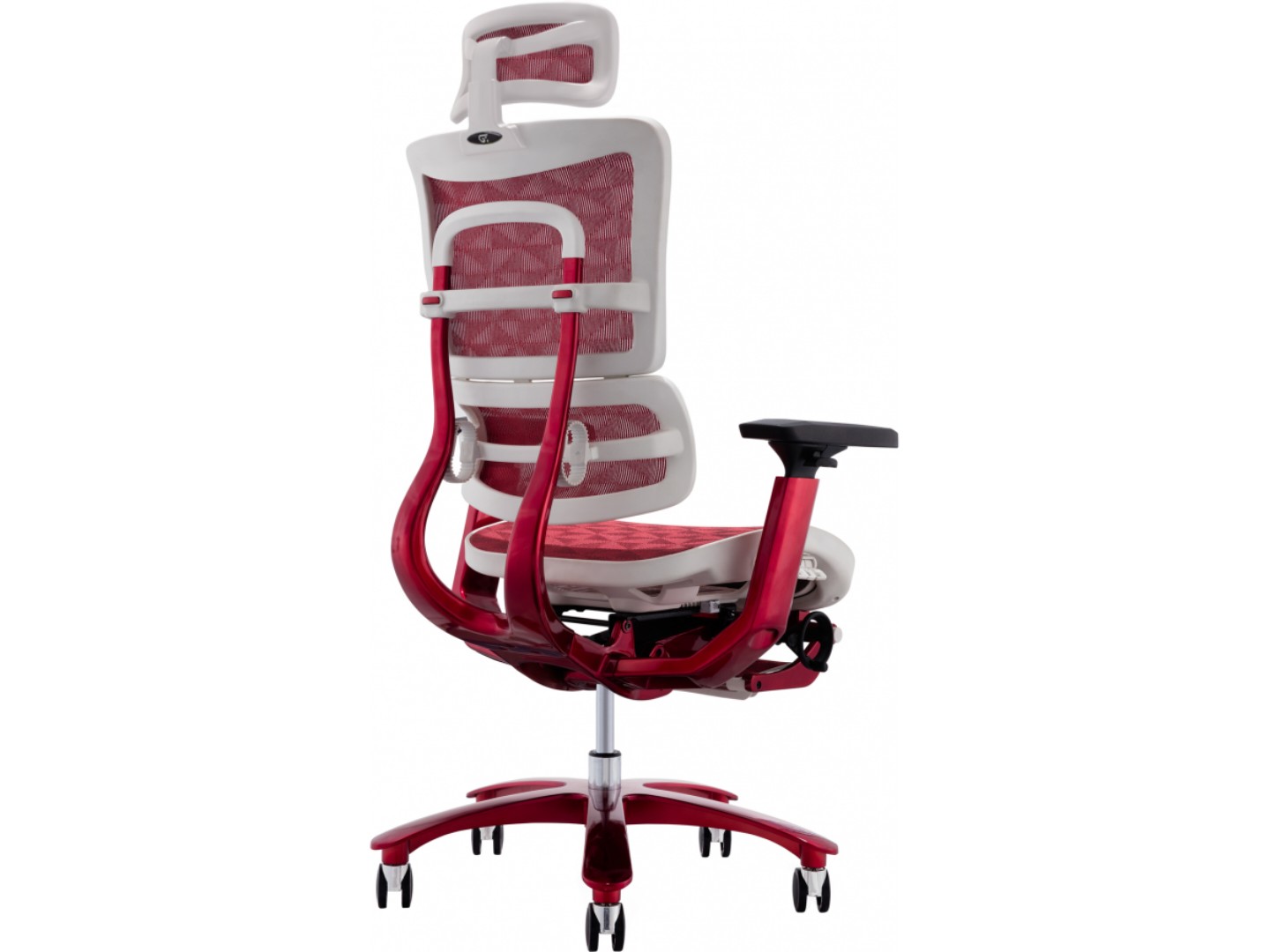 Крісло офісне GT Racer X-815L White/Red (W-52) — фото 5