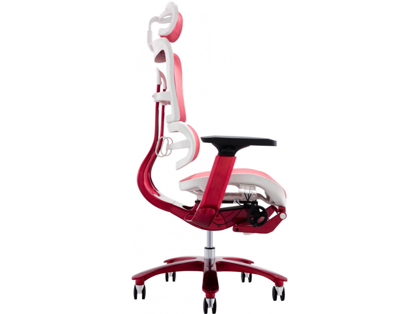 Крісло офісне GT Racer X-815L White/Red (W-52) — фото 4