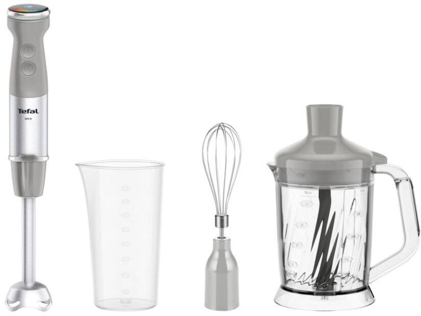 Блендер заглибний Tefal HB67MB30 QUICKCHEF + XL CHOPPER GREY