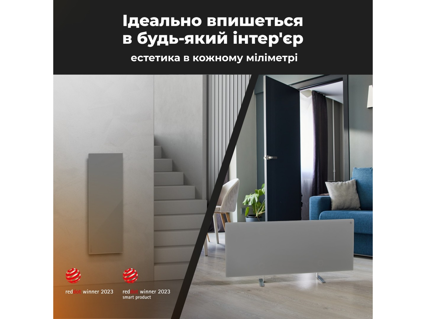 Конвектор AENO Premium Eco Smart GH5S LED Grey (AGH0005S) — фото 3