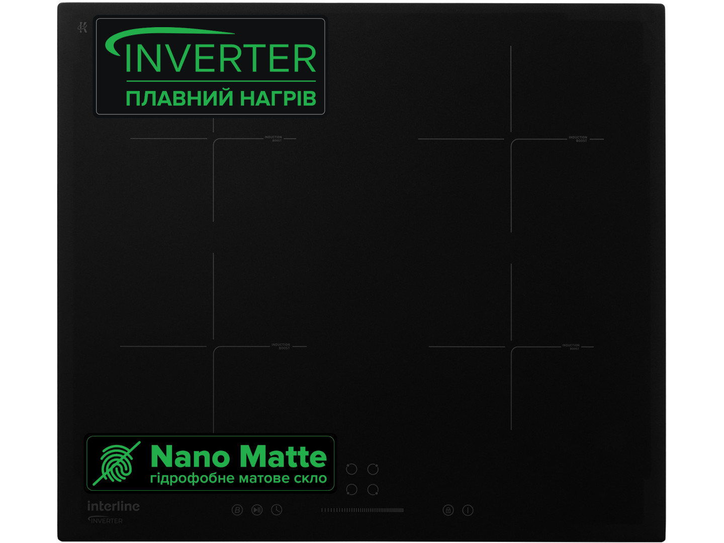 Варильна поверхня електрична Interline HIV 767 SIB BB Nano Matte