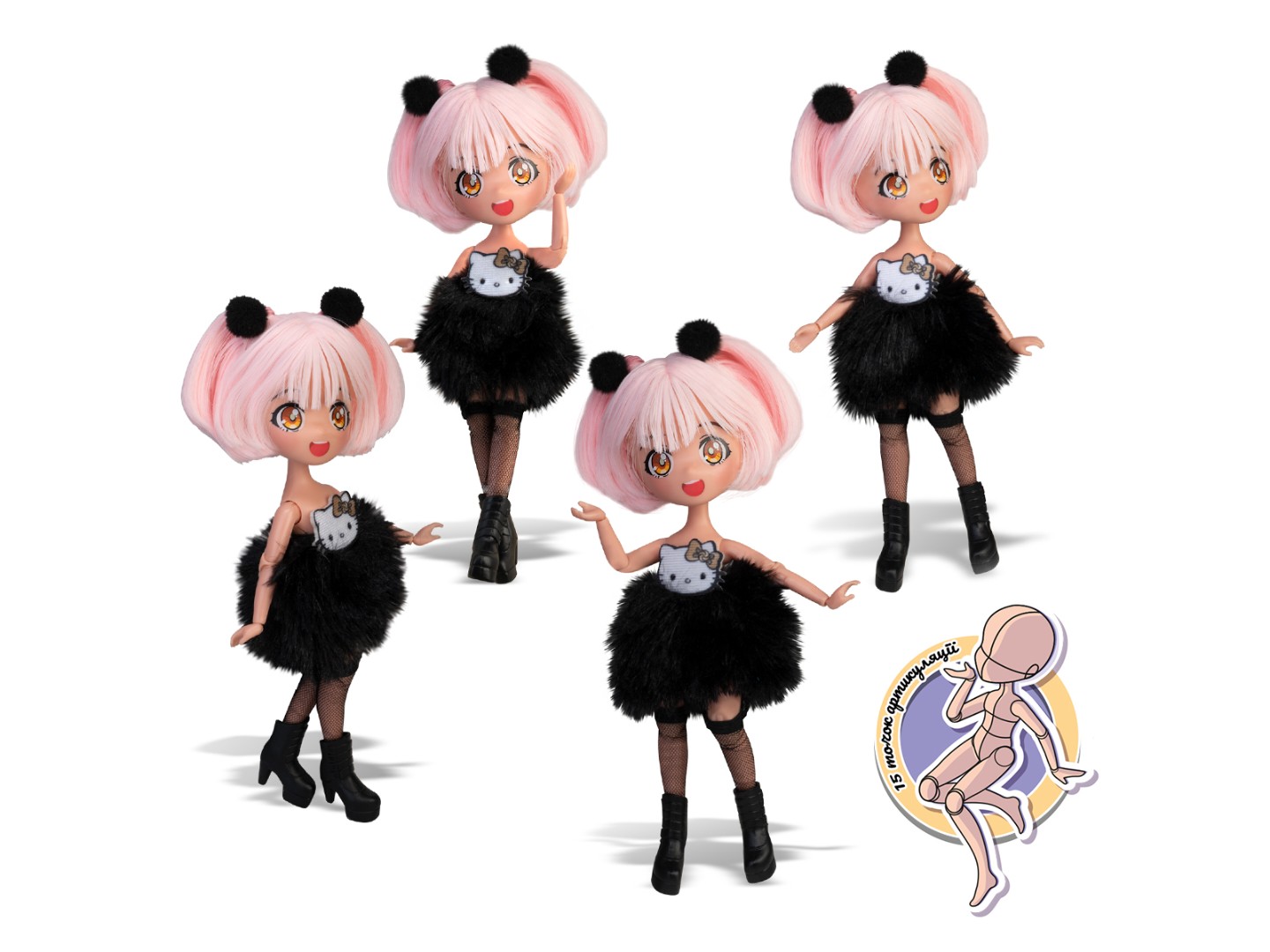 Лялька 4SF Manga Dolls Hello Kitty – ЗОЛОТА ДІВА (HKTF0200) — фото 6