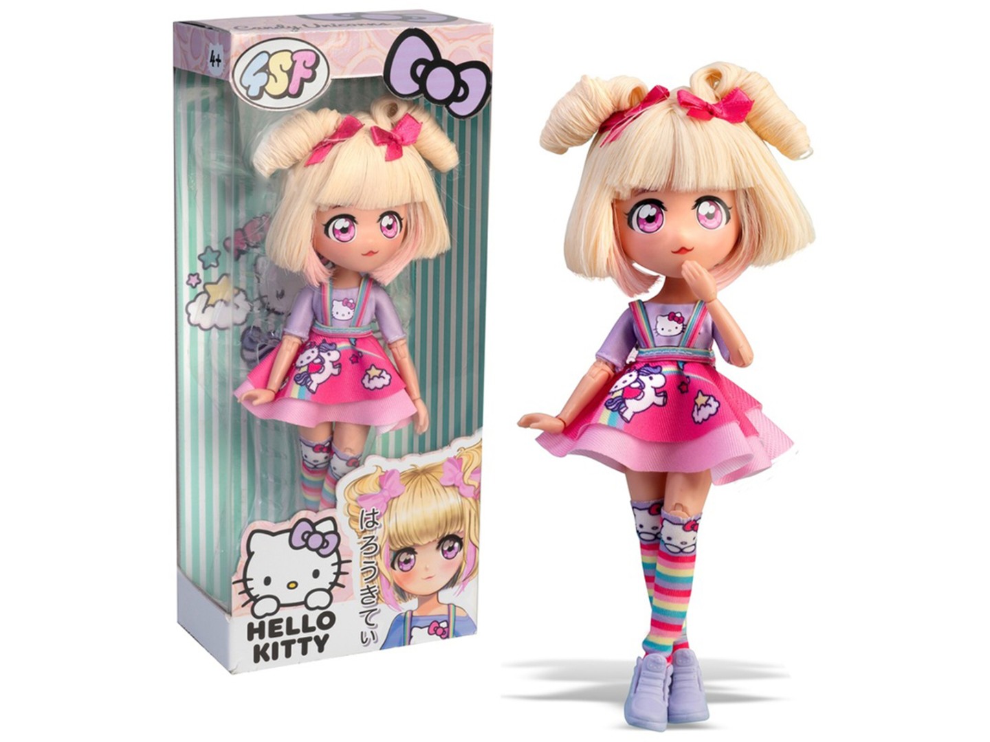 Лялька 4SF Manga Dolls Hello Kitty – ЦУКЕРЕЦЬ-ЄДИНОРІГ (HKTF0400) — фото 2