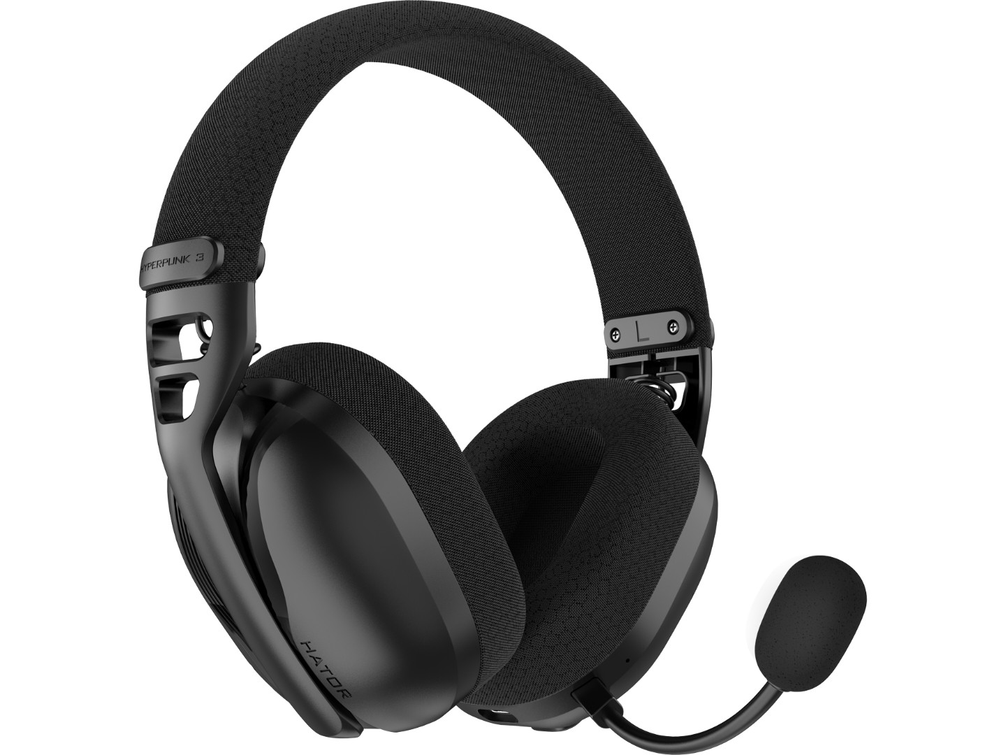 Гарнітура бездротова ігрова Hator HYPERPUNK 3X Hi-Res (ESH14) wireless black — фото 1