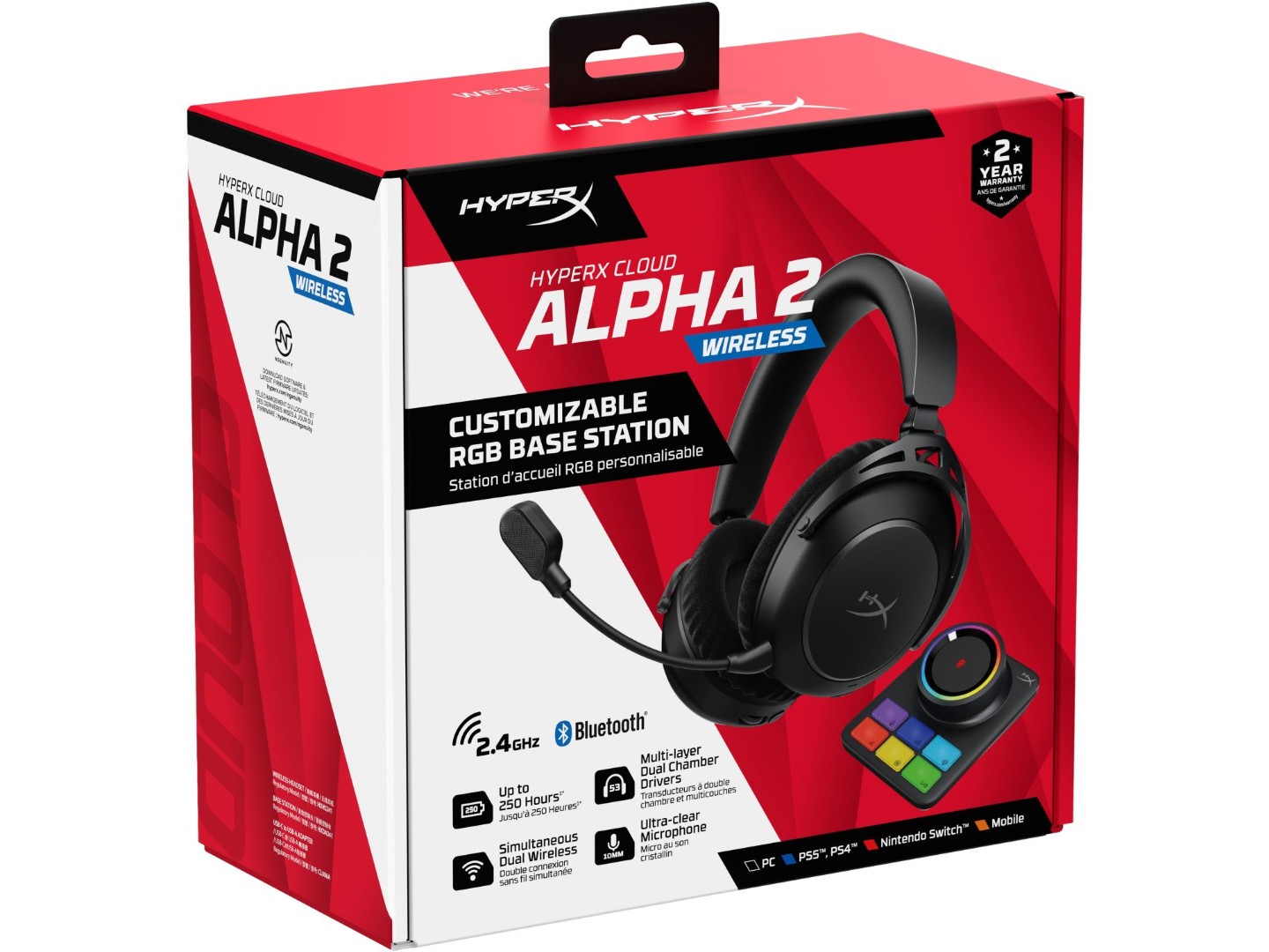 Гарнітура бездротова ігрова HyperX Cloud Alpha 2 Wireless Black (AJ5C7AA) — фото 21