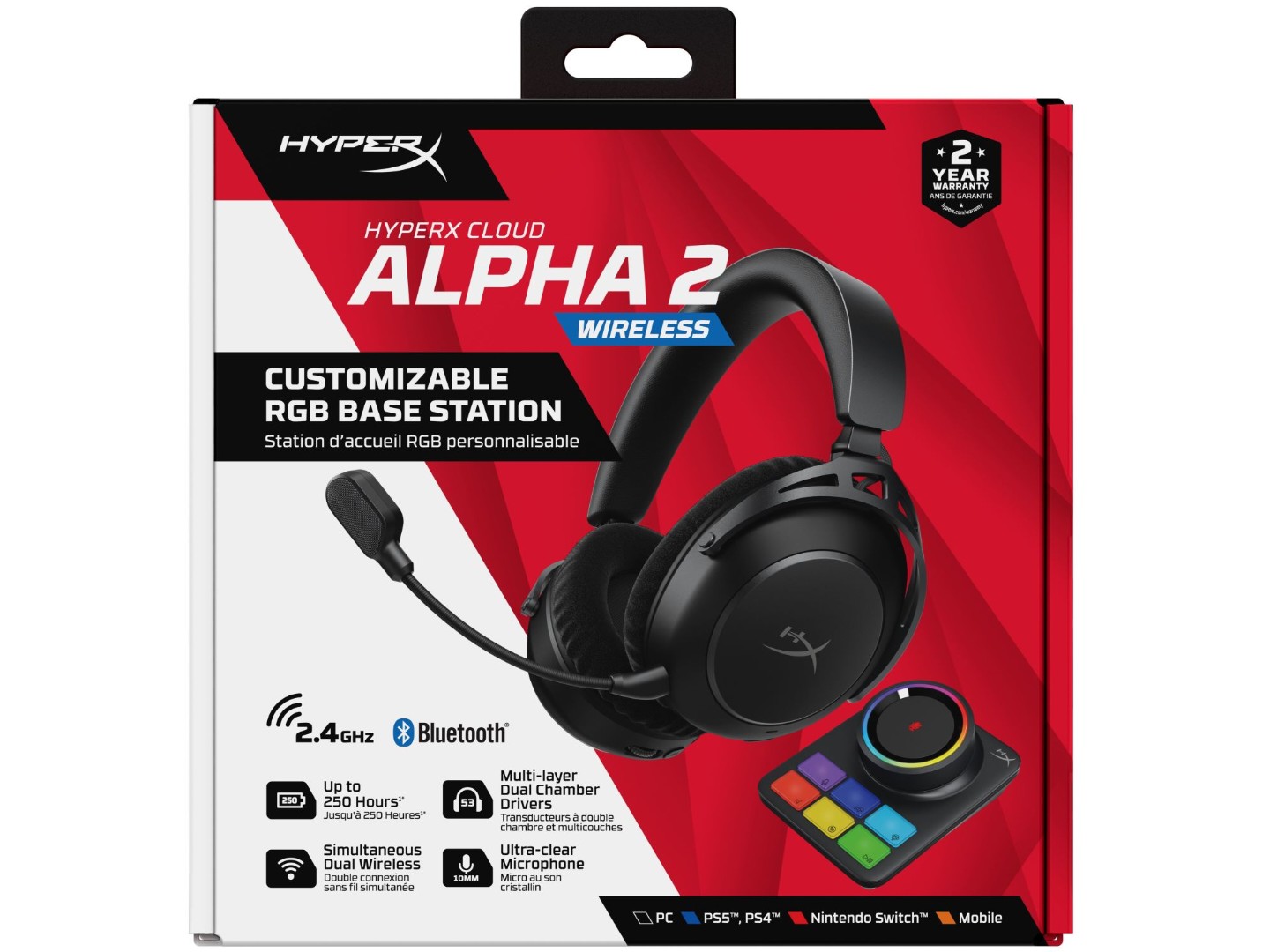 Гарнітура бездротова ігрова HyperX Cloud Alpha 2 Wireless Black (AJ5C7AA) — фото 23