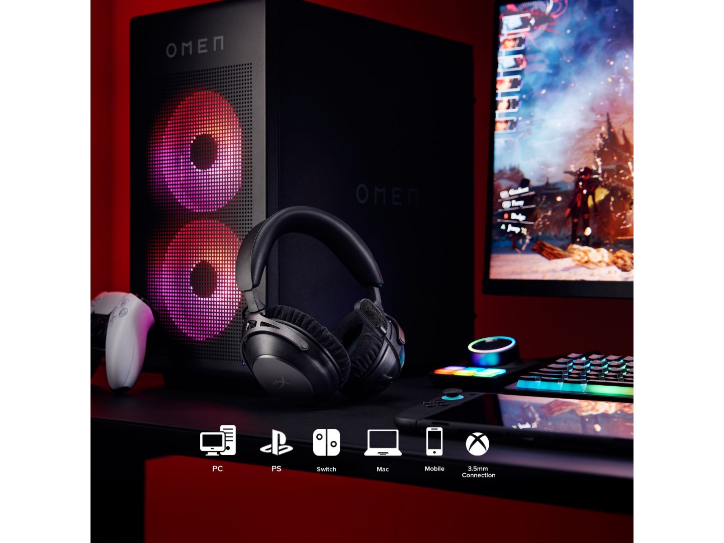 Гарнітура бездротова ігрова HyperX Cloud Alpha 2 Wireless Black (AJ5C7AA) — фото 11
