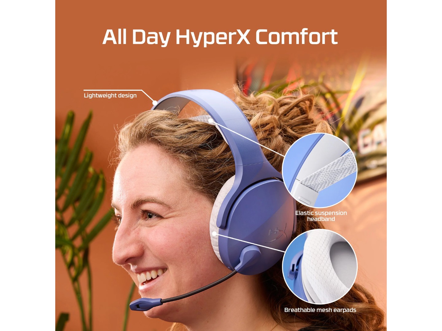 Гарнітура бездротова ігрова HyperX Cloud Jet Black (AJ0T1AA) — фото 6