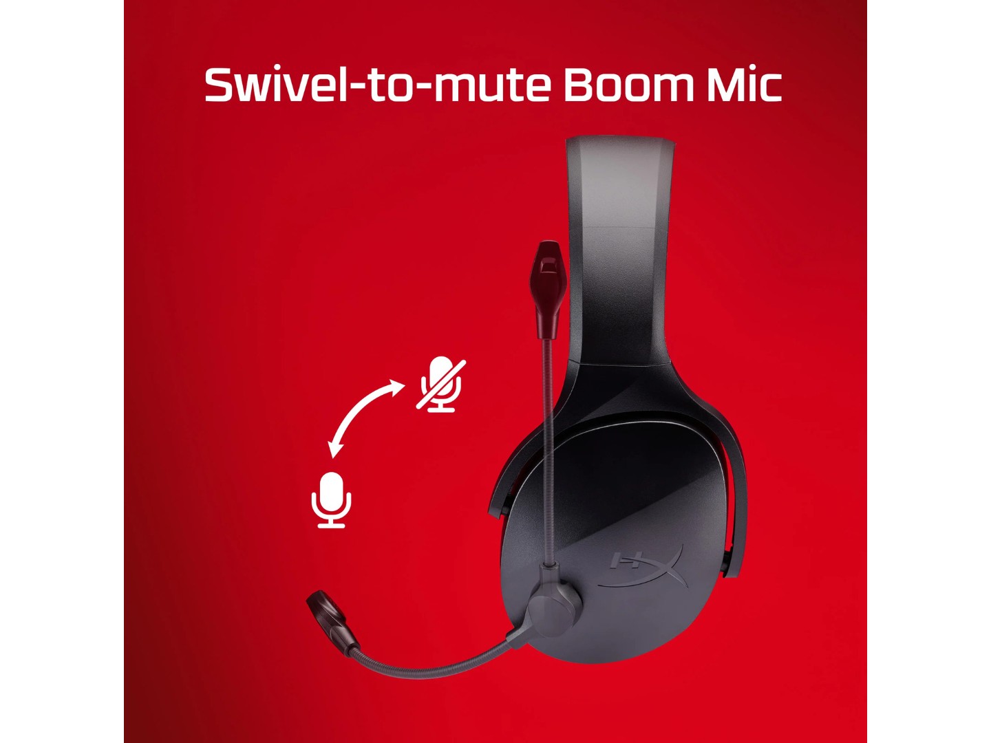 Гарнітура бездротова ігрова HyperX Cloud Jet Black (AJ0T1AA) — фото 4