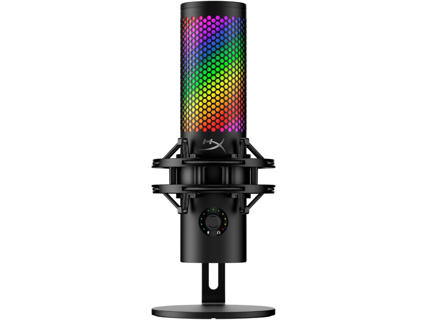 Мікрофон до комп'ютера дротовий HyperX QuadCast 2 S Black RGB (9A273AA)