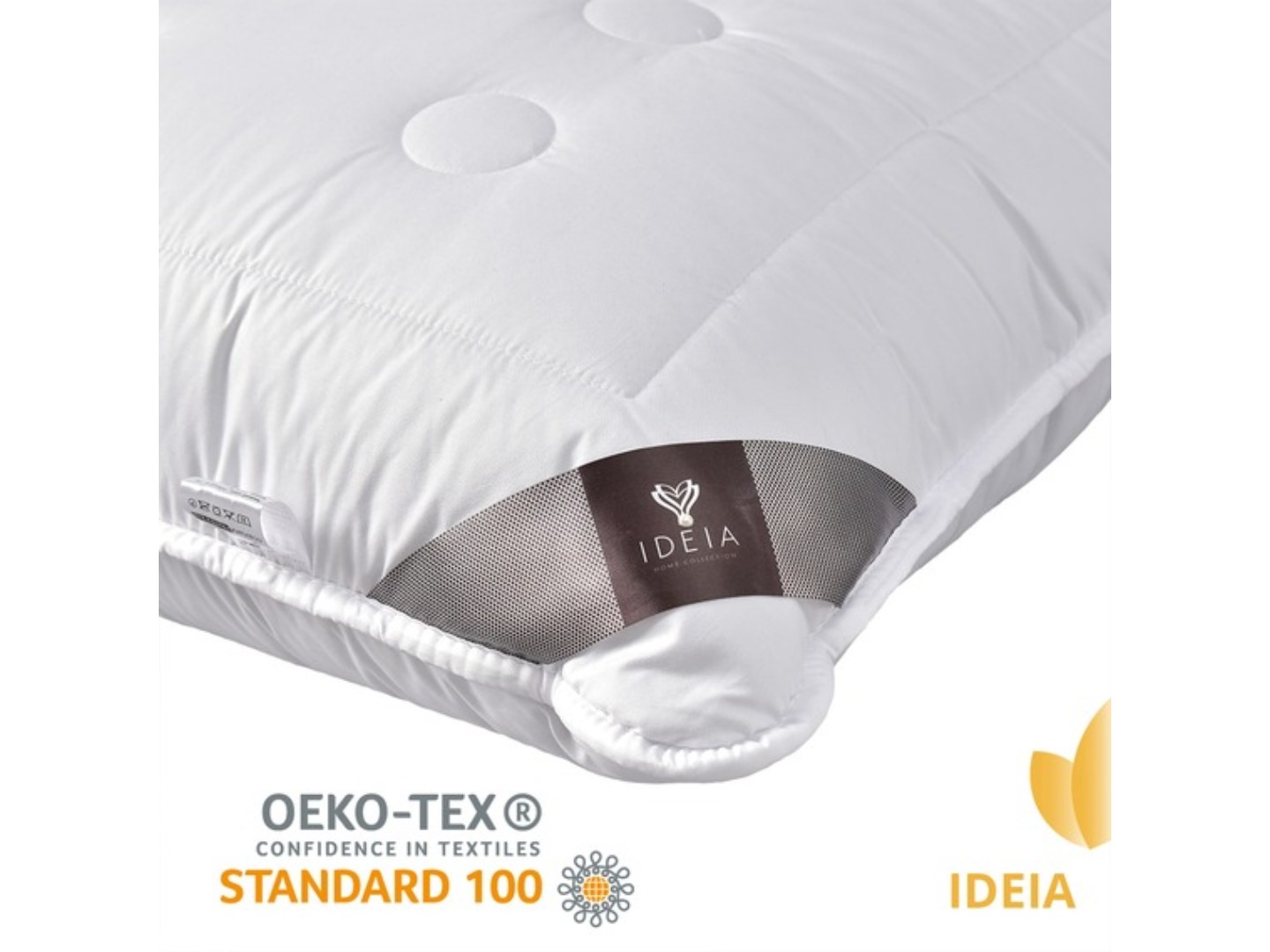 Подушка стандартна IDEIA Air Dream Exclusive 70х70 см антиалергенна чохол на блискавці (8-11588*001) — фото 6