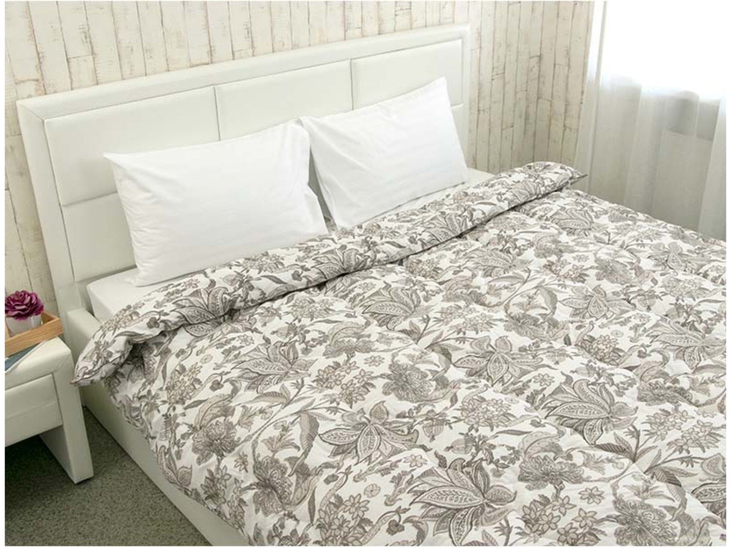 Ковдра зимова двоспальна Руно 172х205 вовняна Comfort+ Luxury бязь (316.02ШК+У_Luxury) — фото 4