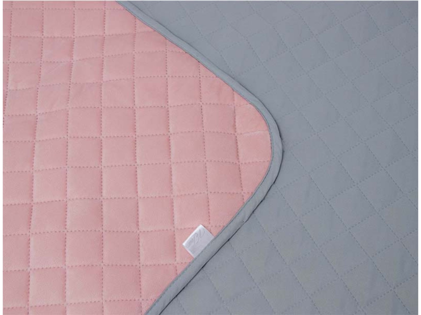 Покривало двоспальне Руно 180х220 велюр (340.55_Pink and Grey ромб ) — фото 7