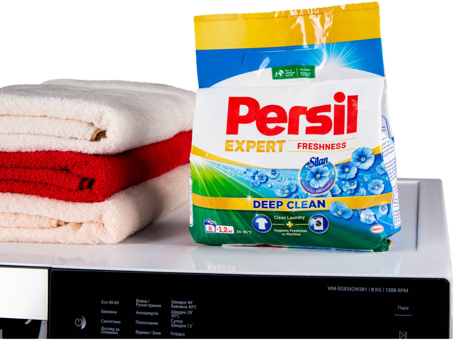 Пральний порошок Persil авт. Свіжість від Сілан 1,2 кг, 8 циклів — фото 2