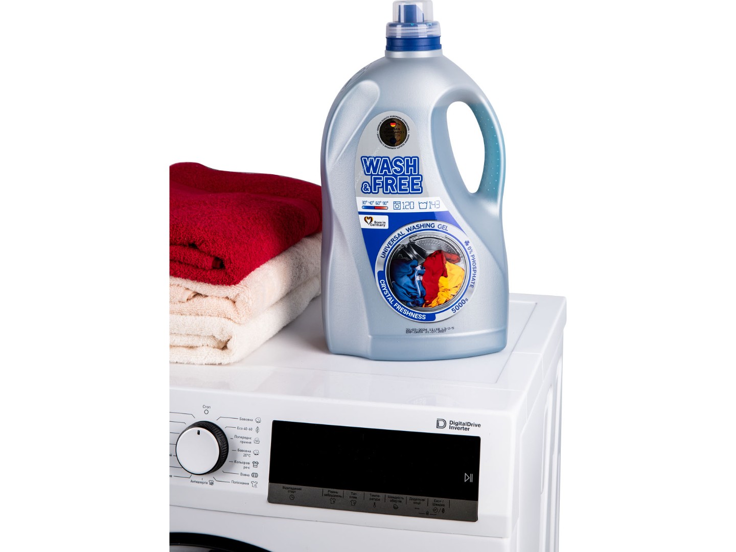 Гель для прання WASH & FREE універсальний 5000 г, 143 циклу — фото 9