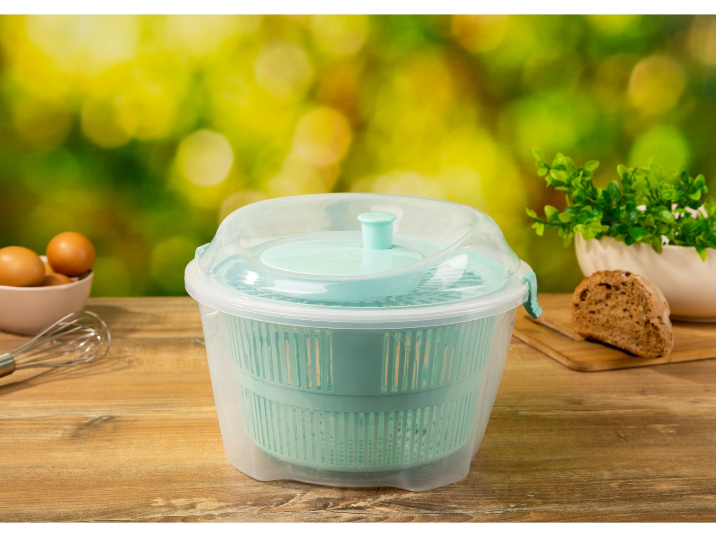 Сушка для салату ARDESTO Fresh 4.4 л Blue Tiffany (AR1603TP) — фото 3
