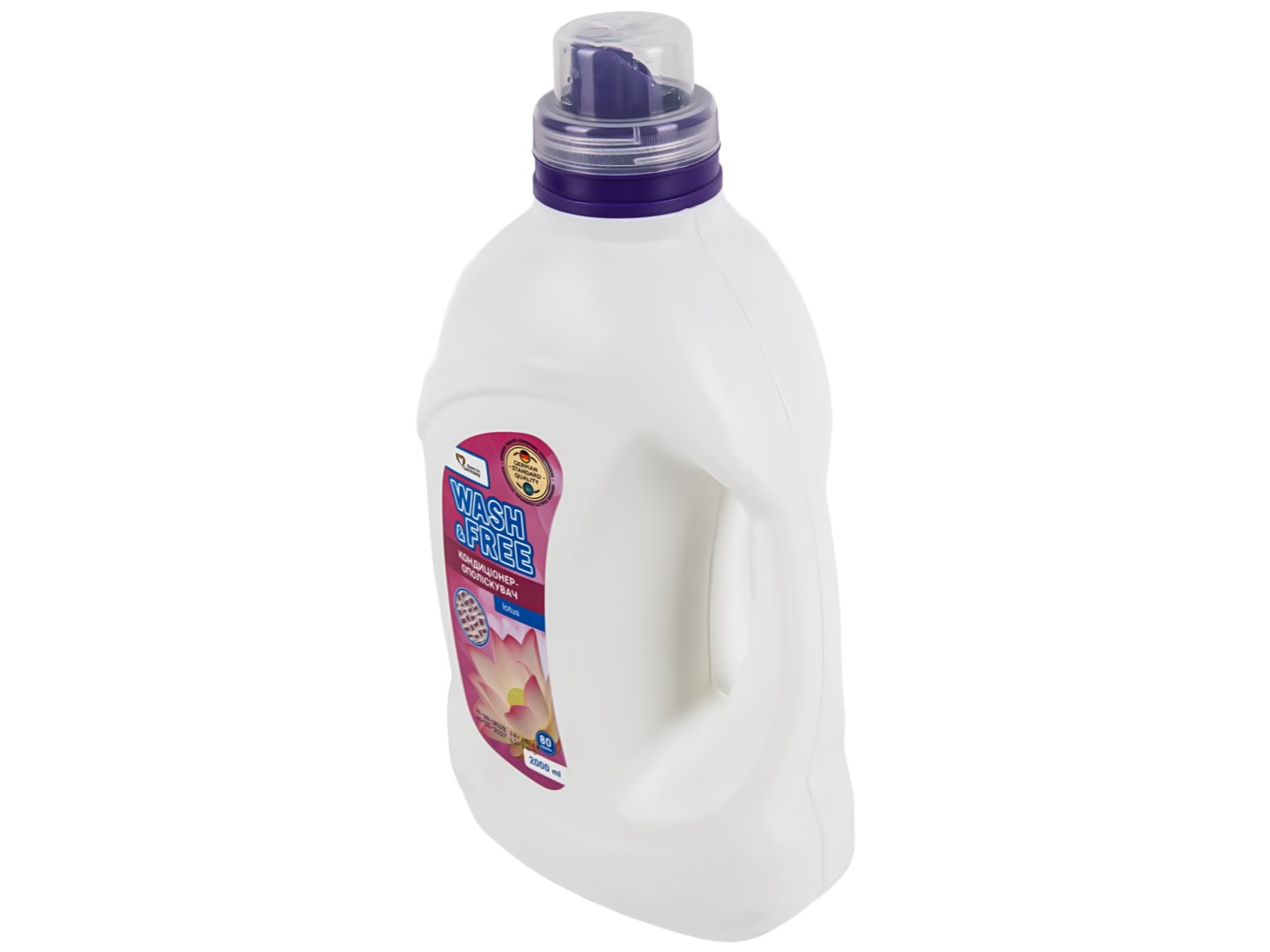 Ополіскувач для білизни WASH & FREE Концентрат Лотос 2 л — фото 3