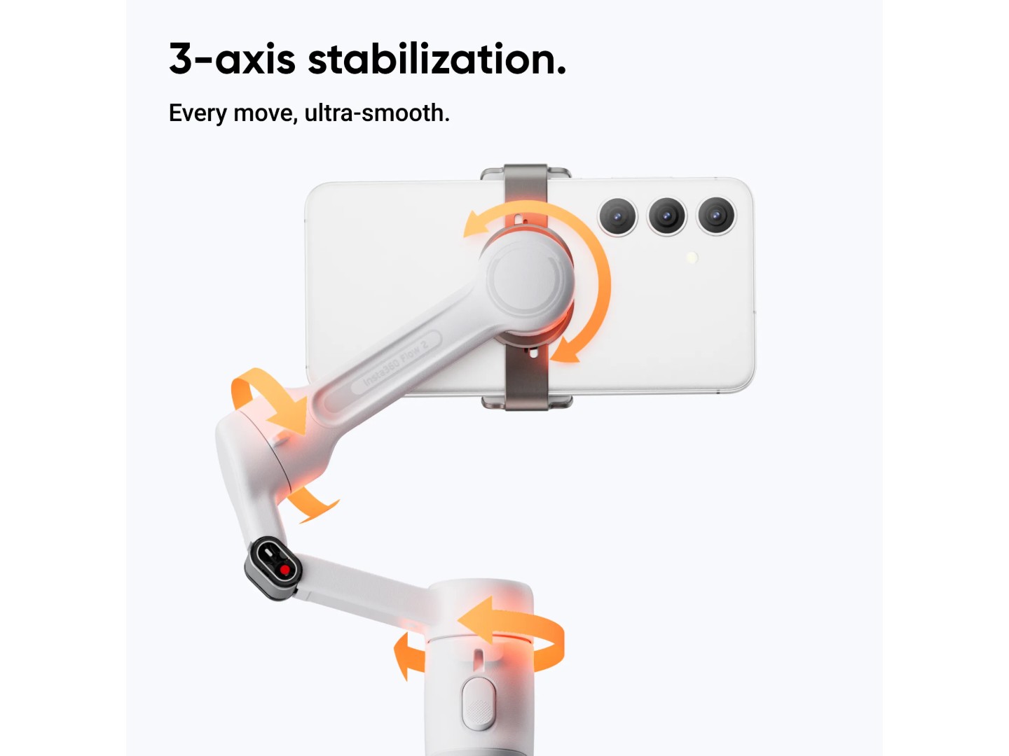 Стедікам Insta360 Flow 2 Standard Bundle White (CINSABQA) — фото 2