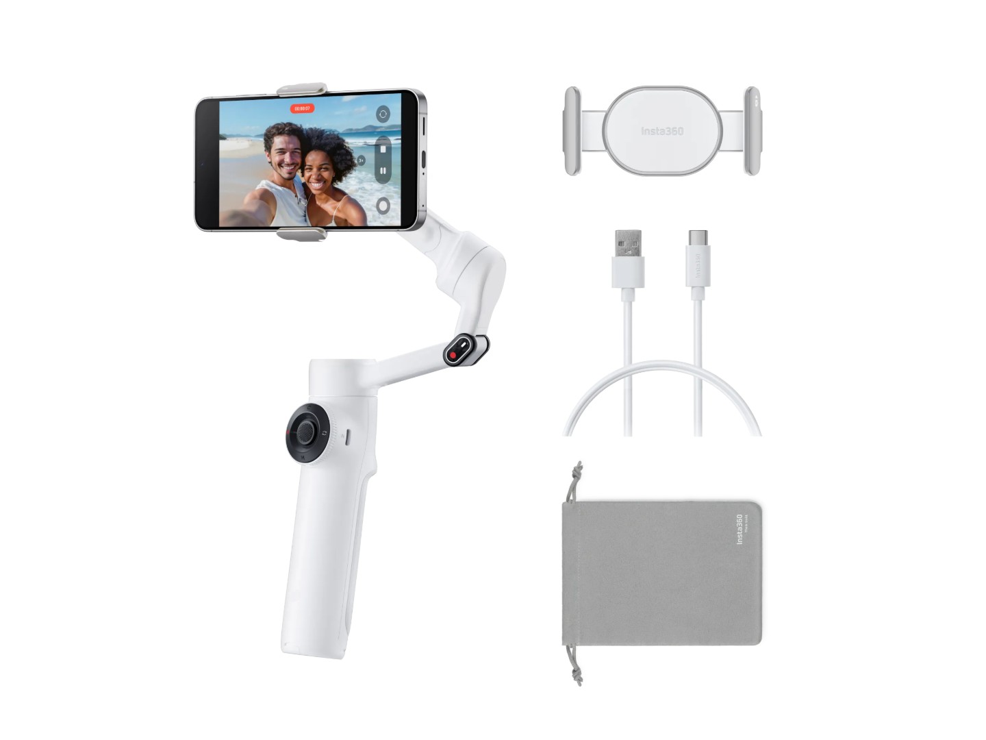 Стедікам Insta360 Flow 2 Standard Bundle White (CINSABQA) — фото 15