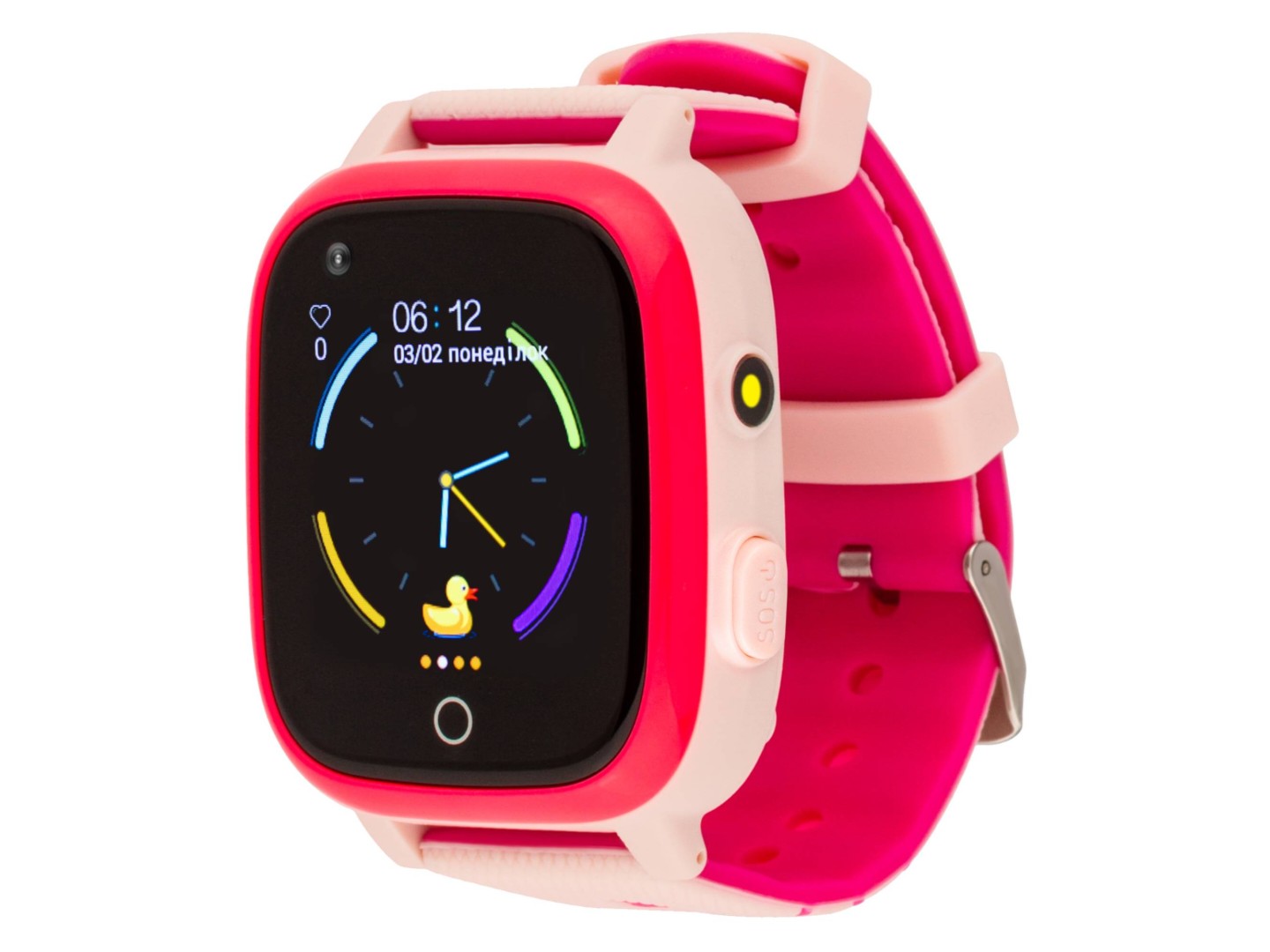 Дитячий годинник AmiGo GO005 4G WIFI Thermometer Pink