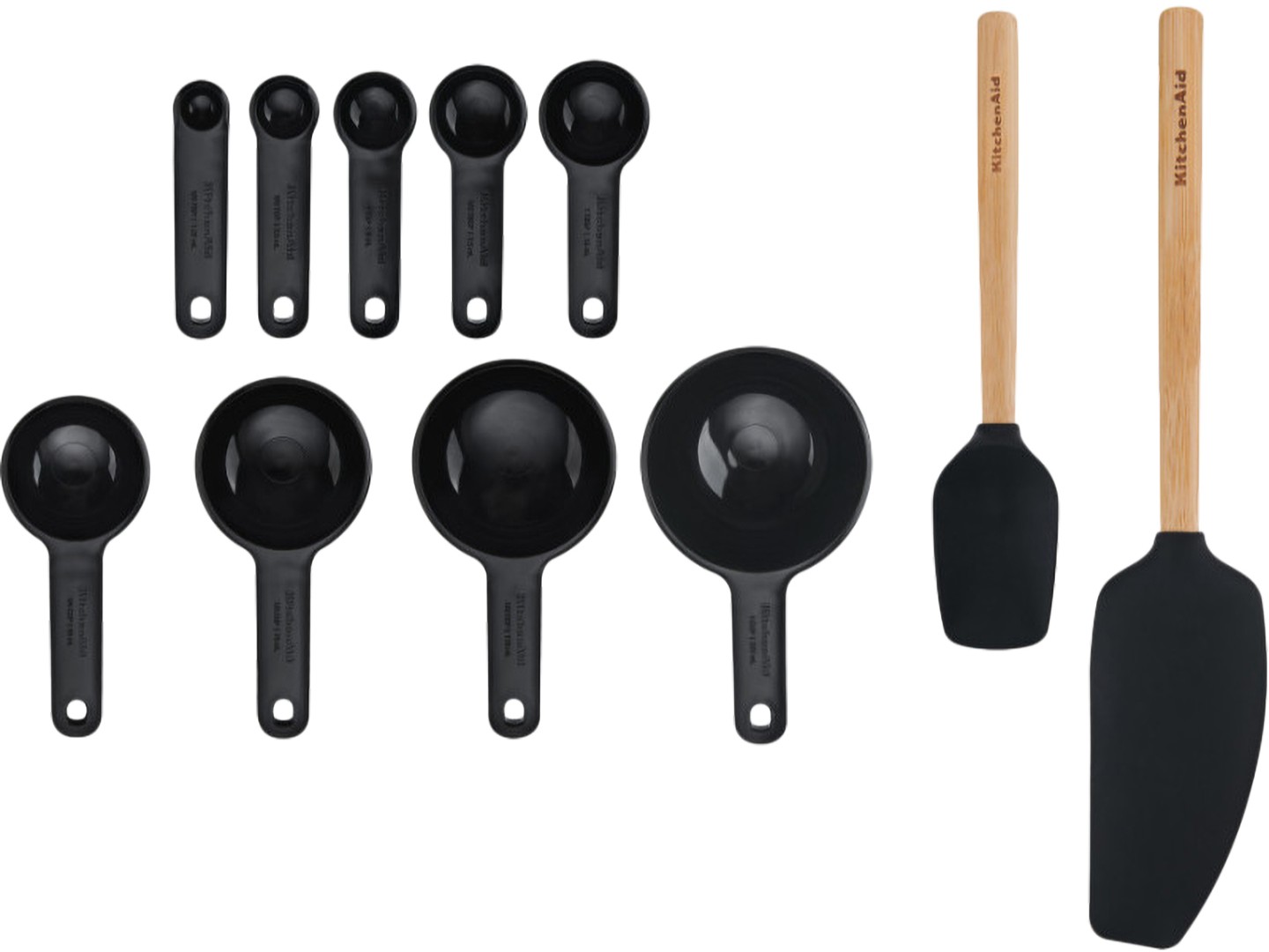 Кухарський набір приладів KitchenAid Classic 11 пр. чорний (KQG492OHOBE)