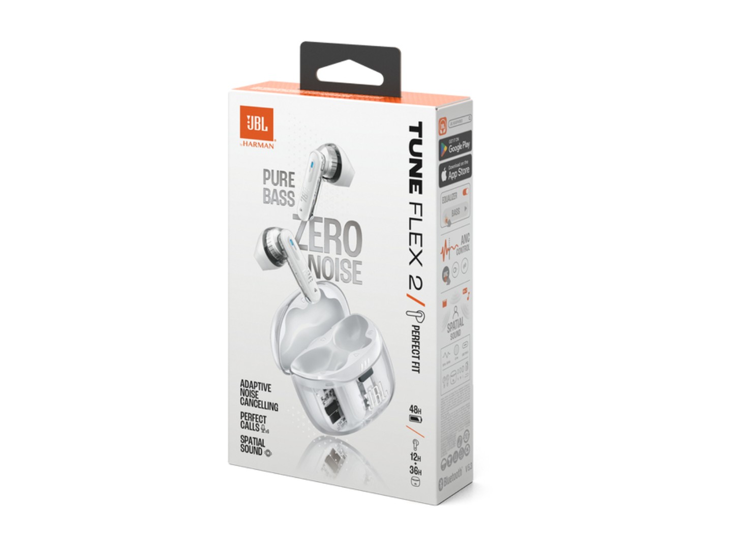 Навушники-вкладиші бездротові TWS JBL Tune Flex 2 Ghost White (JBLTFLEX2GWHT) — фото 10