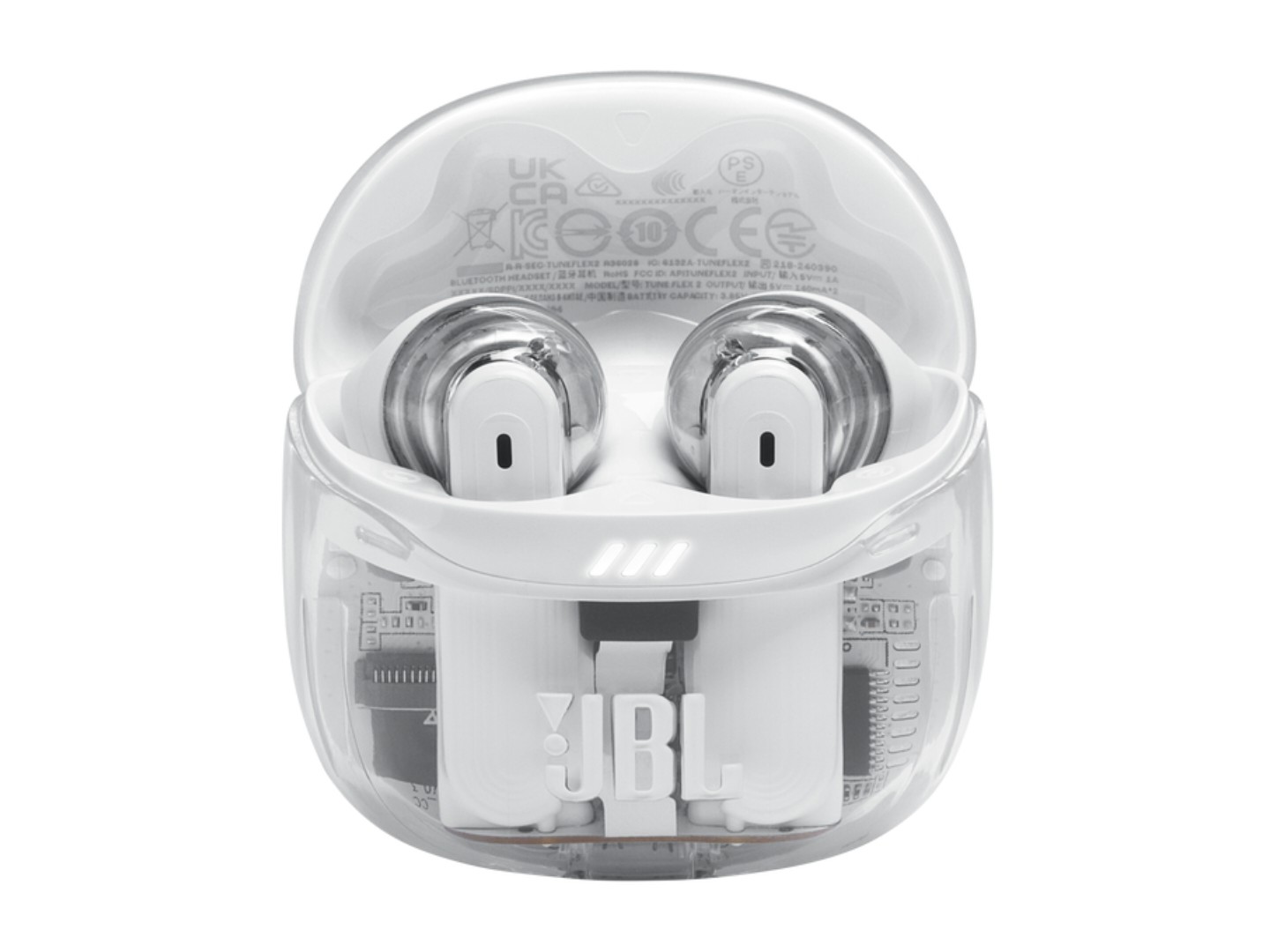 Навушники-вкладиші бездротові TWS JBL Tune Flex 2 Ghost White (JBLTFLEX2GWHT) — фото 2
