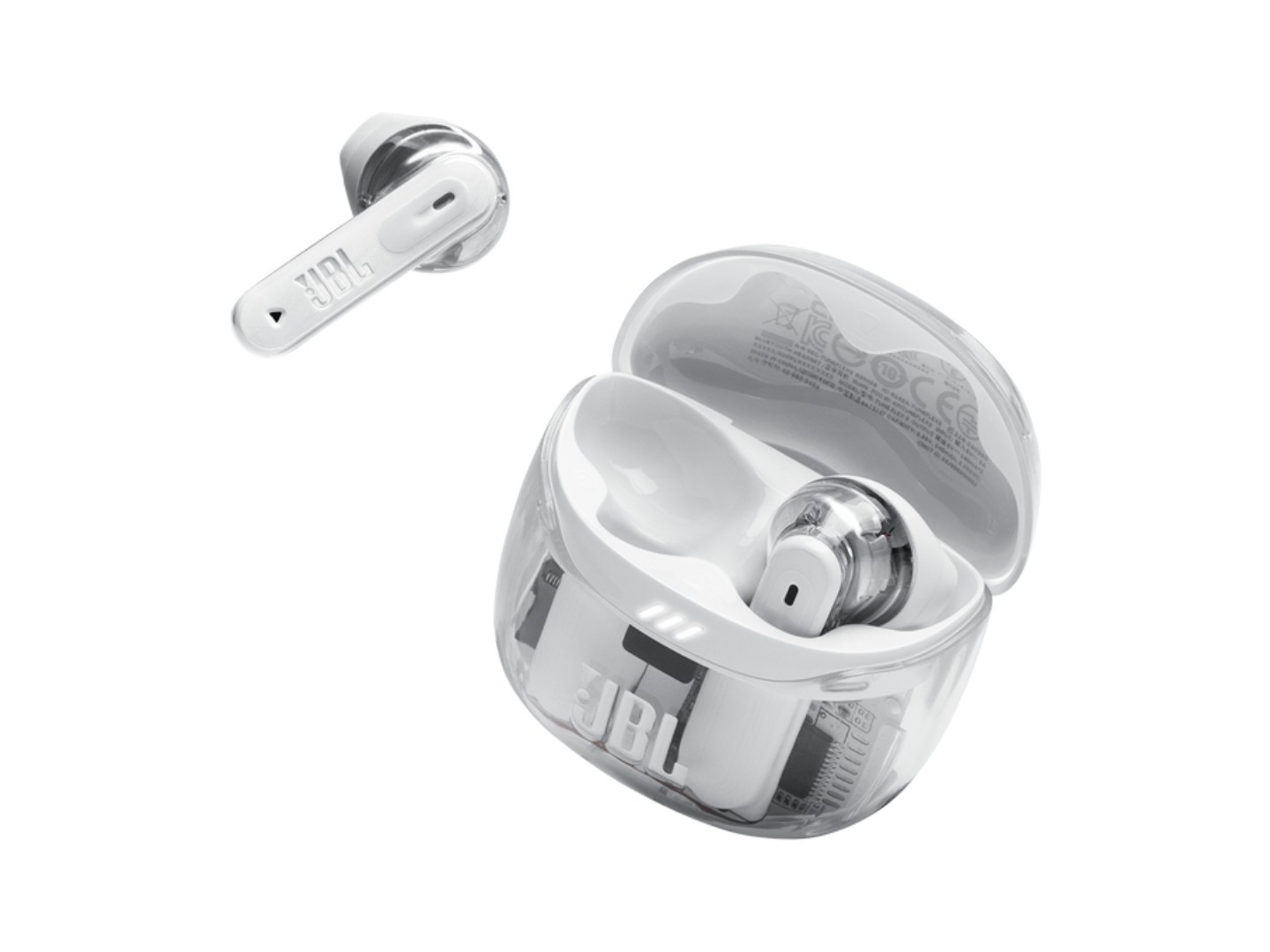 Навушники-вкладиші бездротові TWS JBL Tune Flex 2 Ghost White (JBLTFLEX2GWHT) — фото 3