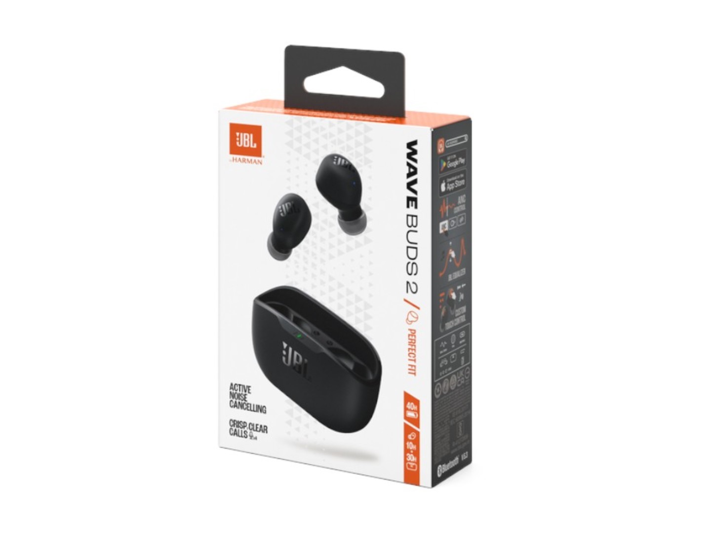 Навушники вкладиші бездротові TWS JBL Wave Buds 2 Black (JBLWBUDS2BLK) — фото 10