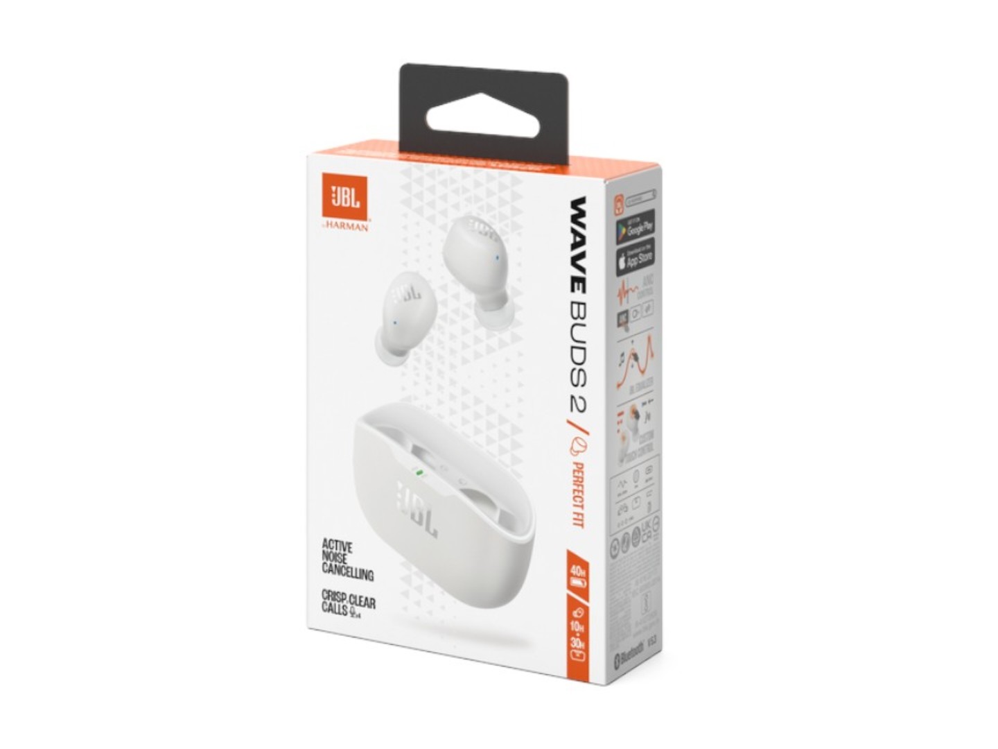 Навушники вкладиші бездротові TWS JBL Wave Buds 2 White (JBLWBUDS2WHT) — фото 10