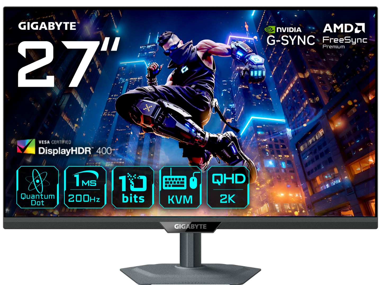 Монітор ігровий Gigabyte M27Q2 QD Gaming Monitor