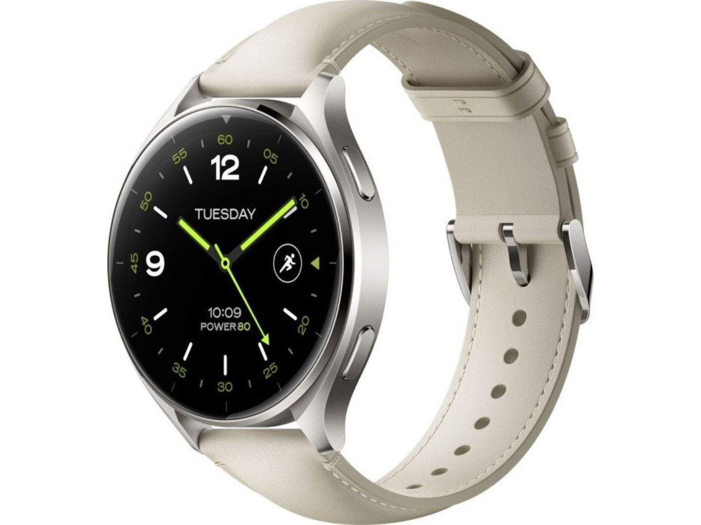Смарт-годинник Xiaomi Watch 2 Titan, Gray Case White Leather Strap (BHR9306GL)