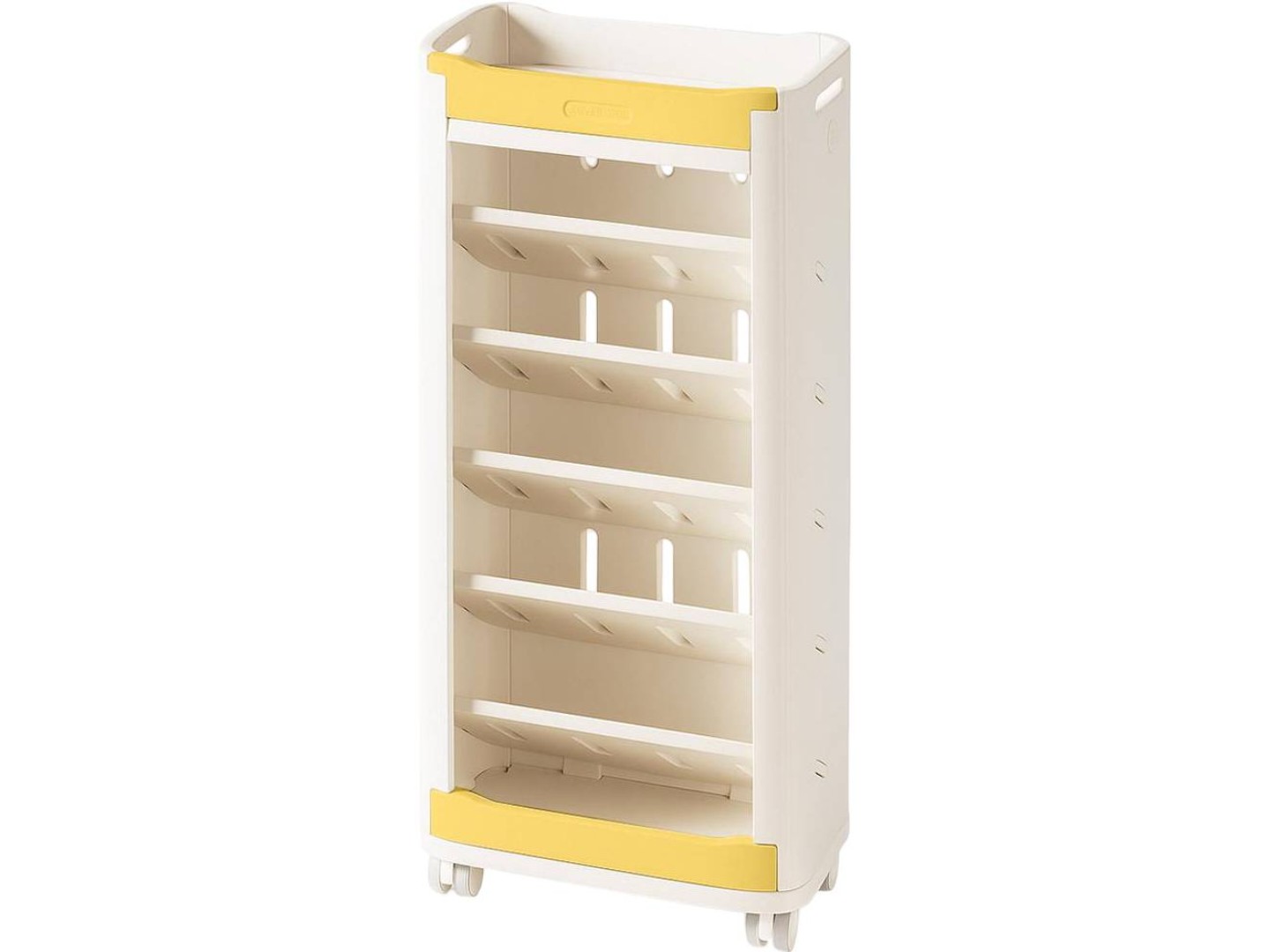 Стелаж Mealux Brooks White/Yellow (KD-E041 White/Yellow)