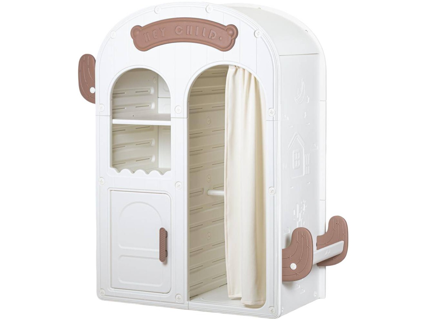 Шафа-пенал Mealux Narnia White (KD-E061 Coffee White)