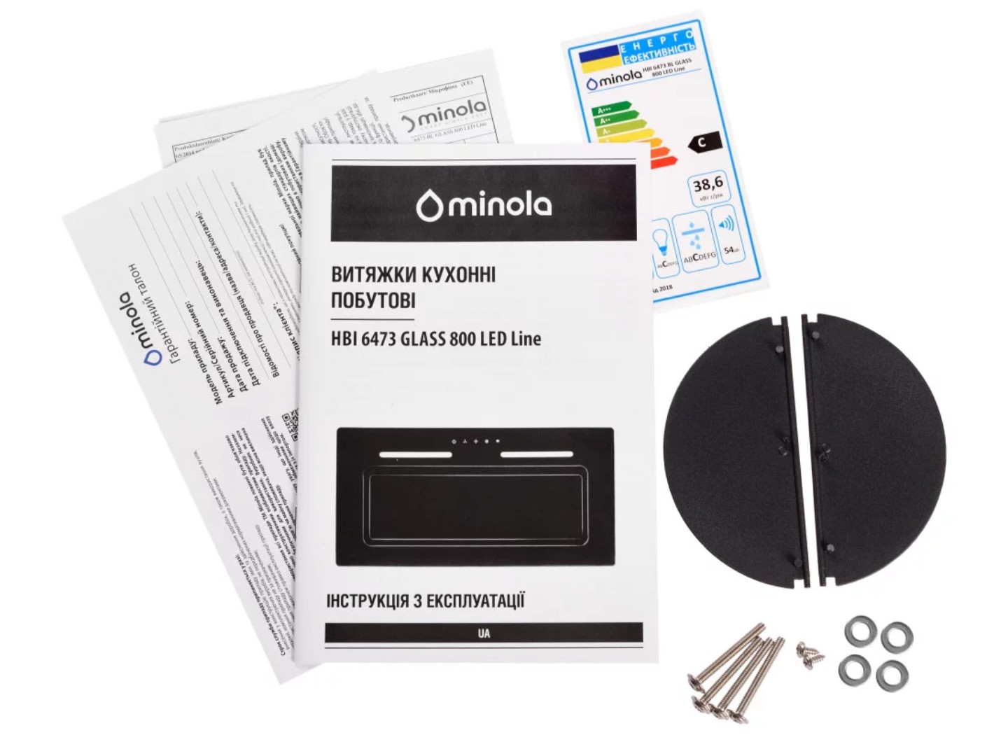 Витяжка вбудована Minola HBI 6473 WH GLASS 800 LED Line — фото 18