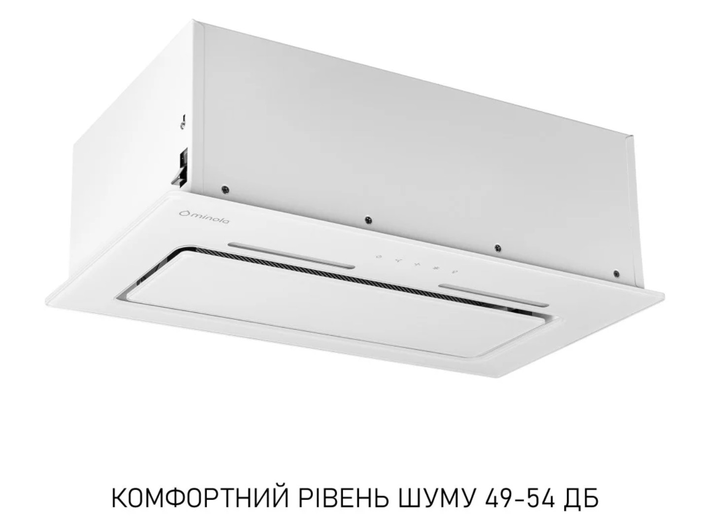 Витяжка вбудована Minola HBI 6473 WH GLASS 800 LED Line — фото 6