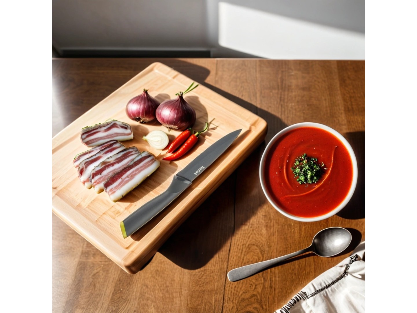 Ніж кухонний Tefal К1220704 Fresh Kitchen 12 см+чохол — фото 4